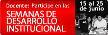 Semanas de desarrollo institucional