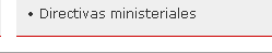 Directivas ministeriales