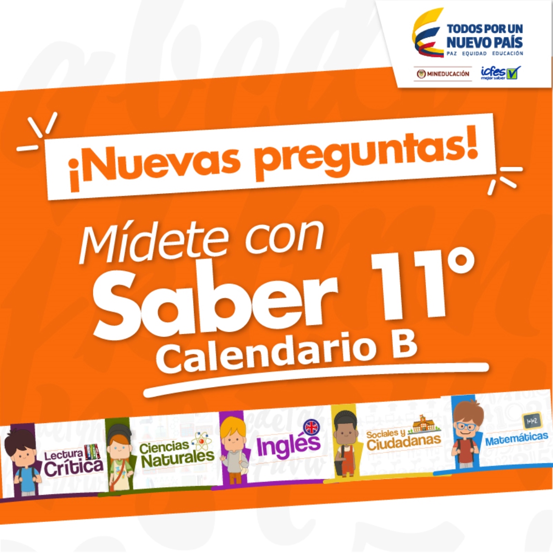 Más de 78.500 estudiantes presentarán este domingo las Pruebas Saber 11, calendario B Más de 78.500 estudiantes presentarán este domingo las Pruebas Saber 11, calendario B