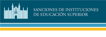 Sanci�n de Instituciones de Educaci�n Superior