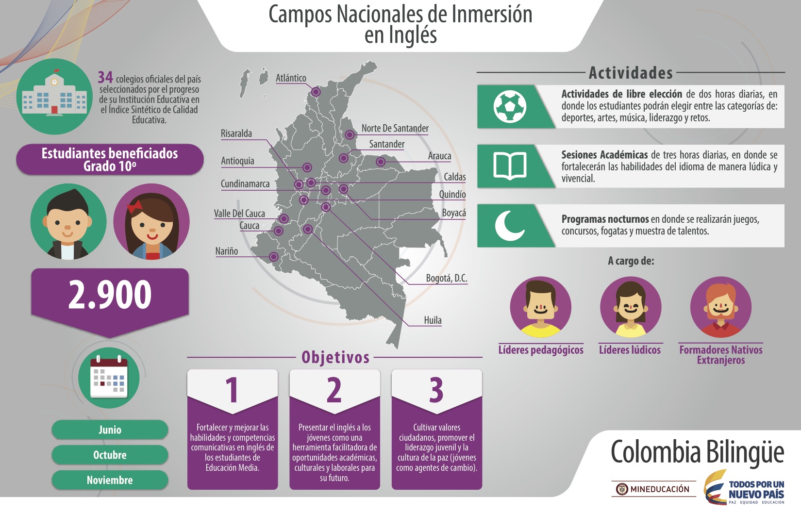 Infografía Campos Inmersión de Inglés Infografía Campos Inmersión de Inglés