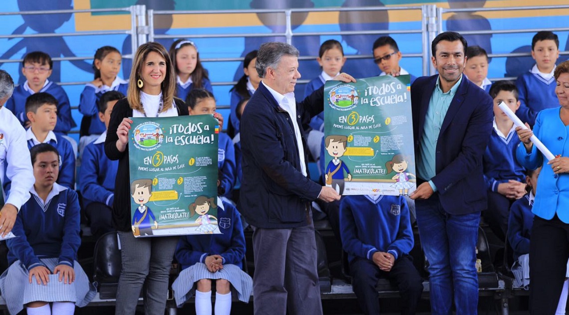 Presidente Santos y Ministra de Educación invitan a estudiantes a decir "¡qué nota volver al colegio!"