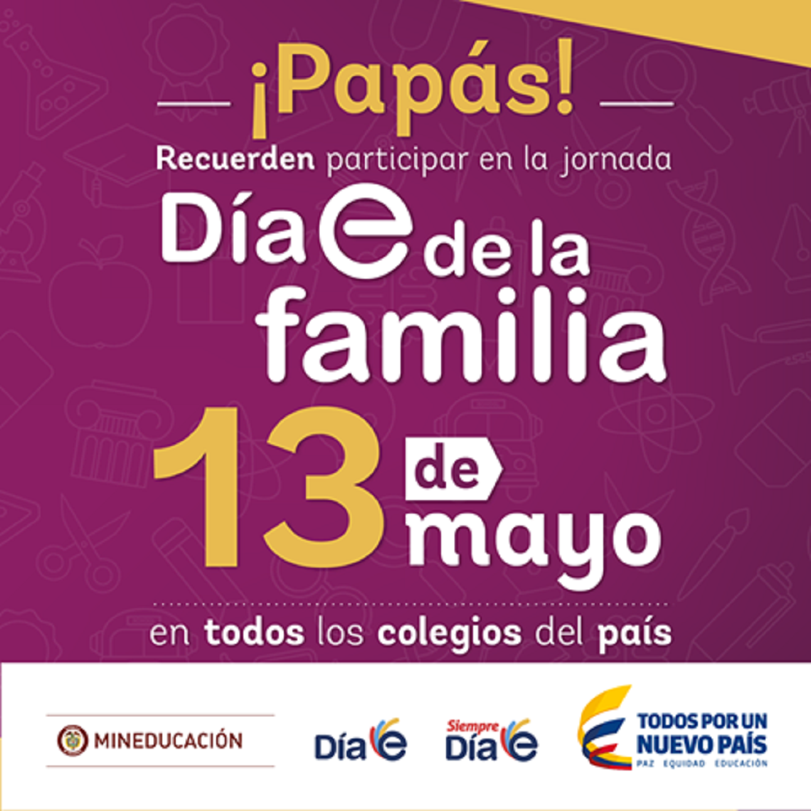 Colombia celebrará el 'Día E de la familia Colombia celebrará el 'Día E de la familia