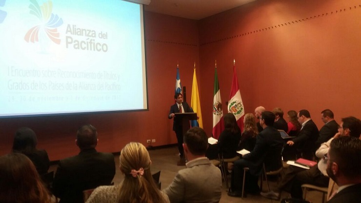 Del 29 de noviembre al primero de diciembre se realiza en Bogotá el I Encuentro sobre Reconocimiento de Títulos y Grados de los países de la Alianza del Pacífico.