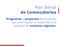 Imagen que indica el Plan Bienal de Convocatorias