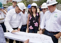 El Ministerio de Educación Nacional llegó a Neiva para entregar las obras del colegio Claretiano Gustavo Torres Parra y realizar un recorrido por las obras que se adelantan en la capital de Huila.