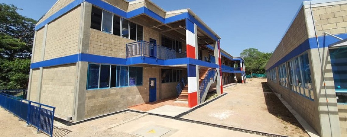 Las obras entregadas comprendieron la construcción de 10 aulas de clase para educación Básica y Media Las obras entregadas comprendieron la construcción de 10 aulas de clase para educación Básica y Media