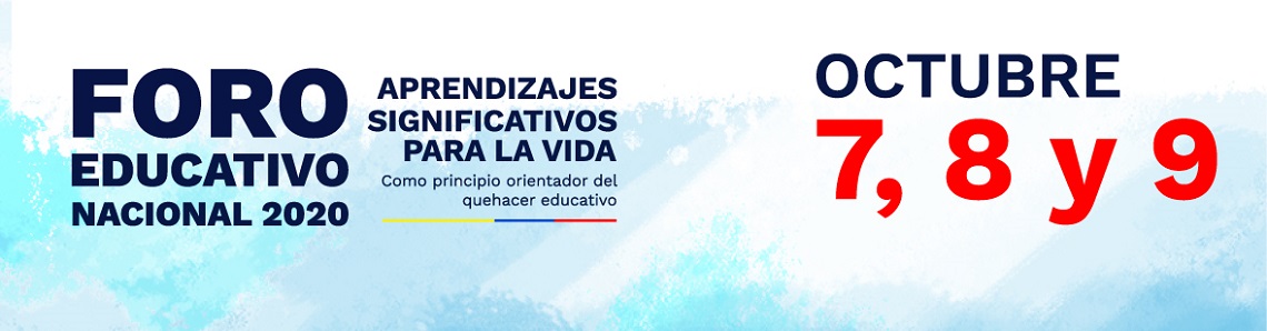 Banner foro educativo nacional 2020