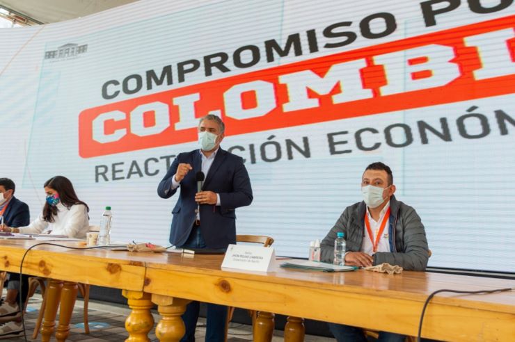 Foto del Presidente Duque y Equipo de Trabajo en Nariño Foto del Presidente Duque y Equipo de Trabajo en Nariño