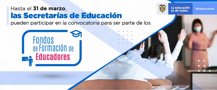 Banner convocatoria Fondos de Formación para educadores Banner convocatoria Fondos de Formación para educadores