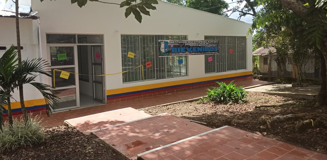 La renovada sede de este proyecto educativo contempló el mejoramiento de los bloques de dormitorios.