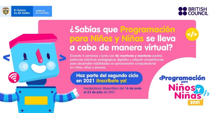 Imagen sobre la convocatoria de programación para niños y niñas Imagen sobre la convocatoria de programación para niños y niñas