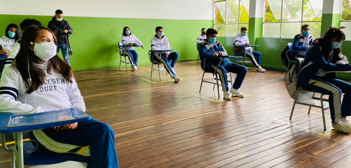 Hoy en Zipaquirá el 70% de las instituciones educativas abrieron nuevamente sus puertas.