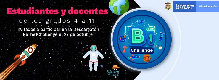 Imagen invitando a participar en la descargatón Be (The) 1 Challenge