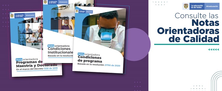 Las Notas Orientadoras de Calidad incluyen las condiciones que deberán cumplir las Instituciones y los Programas Las Notas Orientadoras de Calidad incluyen las condiciones que deberán cumplir las Instituciones y los Programas