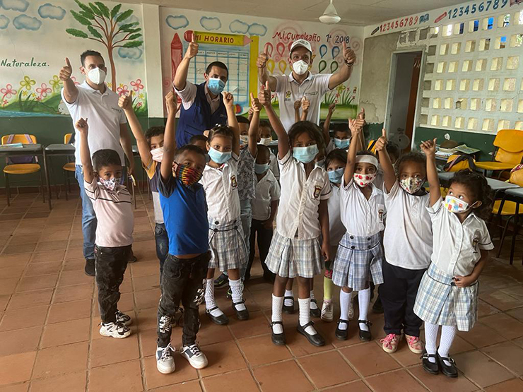 En la jornada de hoy, el equipo del Ministerio de Educación acompañó el retorno seguro a las aulas en Antioquía, Córdoba, Guaviare, Nariño y Caquetá.
