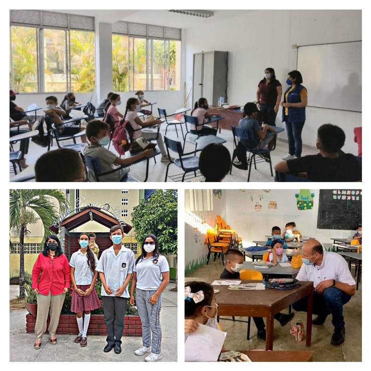 Imagénes de diferentes regiones donde se muestra el regreso a las aulas Imagénes de diferentes regiones donde se muestra el regreso a las aulas