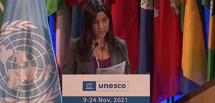 La ministra de Educación en su participación en la 41ª Conferencia General de Unesco