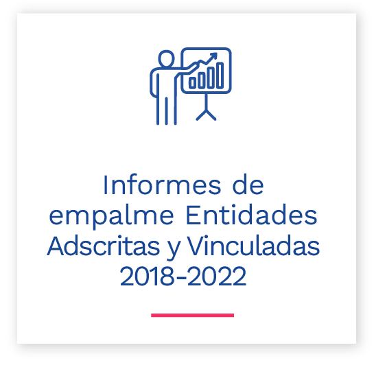 Botón que enlaza a Informes de Empalme Entidades Adscritas y Vinculadas 2018 - 2022