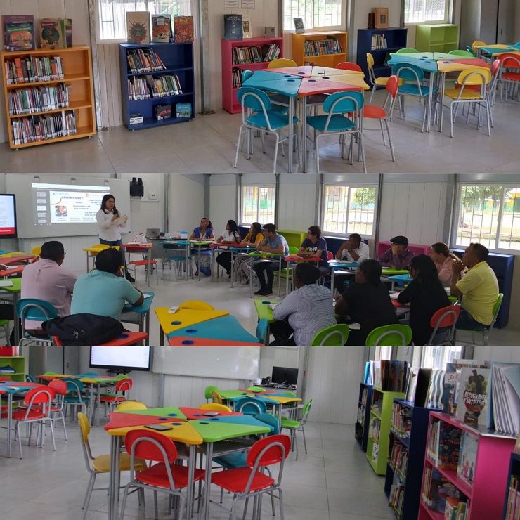 Aula interactiva con biblioteca escolar en Cumaribo – Sejal- Vichada