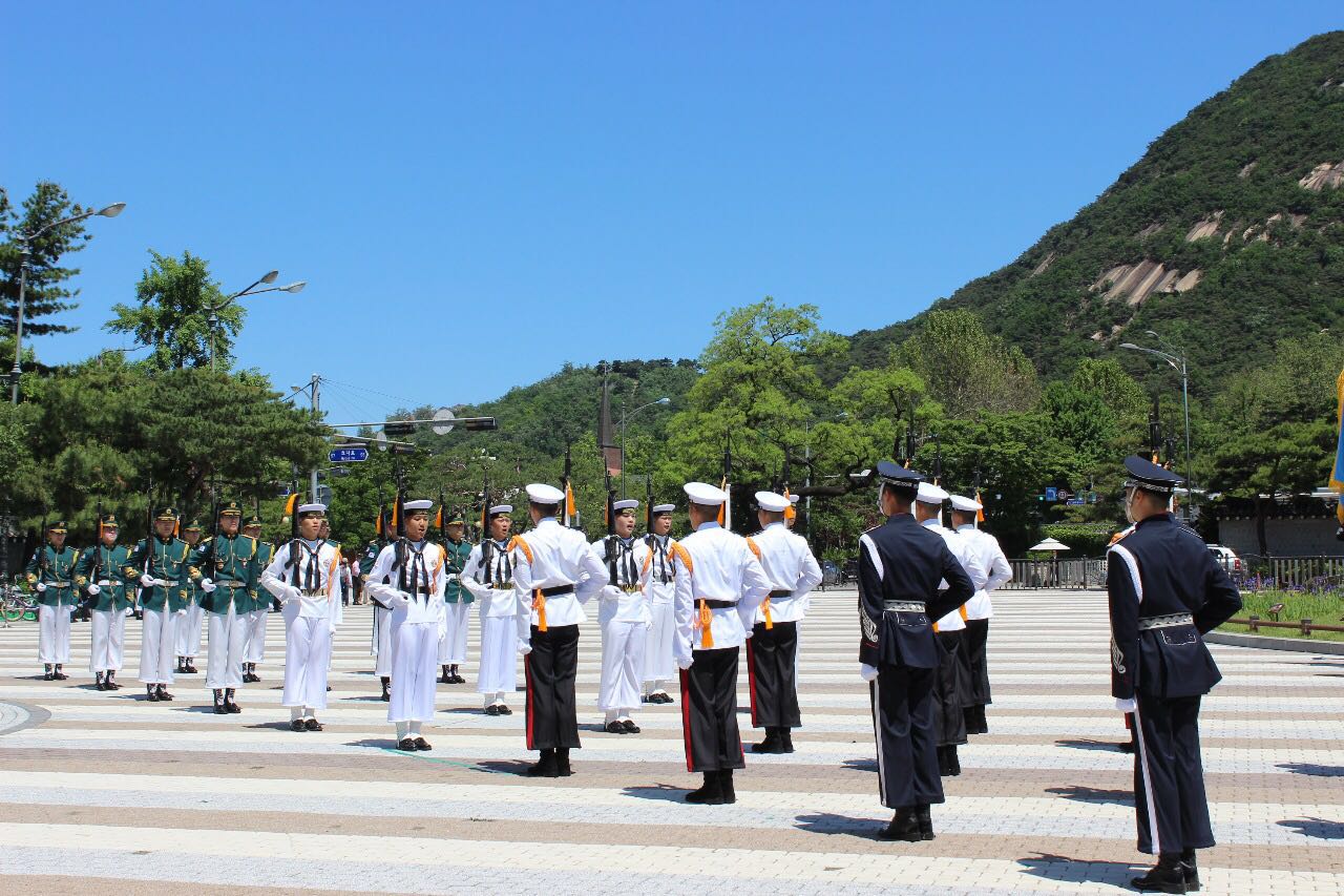 Militares coreanos en formación 2018