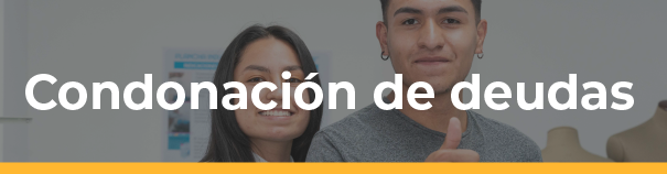  Botón de acceso a  Condonación de deudas 