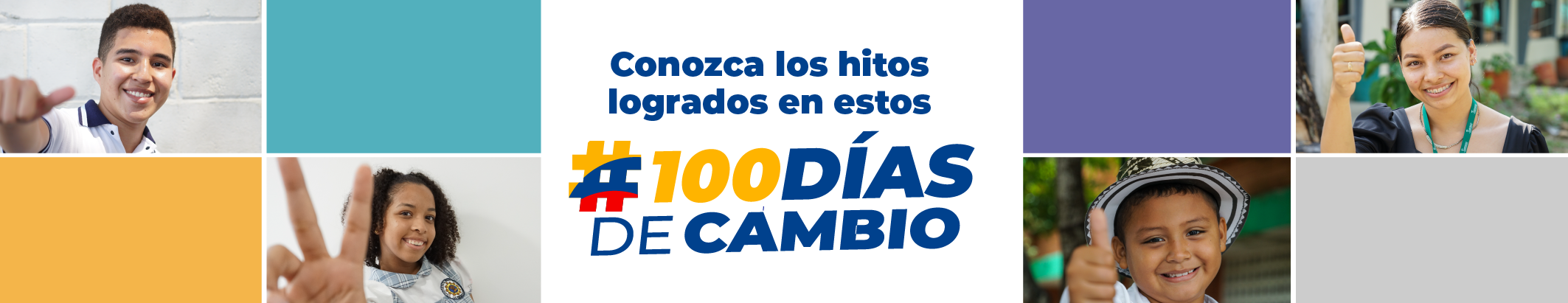  Botón que enlaza a El Gobierno del Cambio #100DíasdeCambio 
