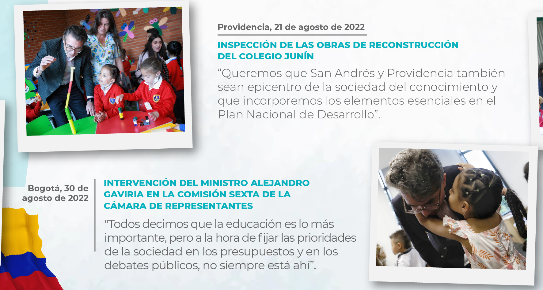 Línea de tiempo 21 de agosto de 2022 - 30 de agosto 2022