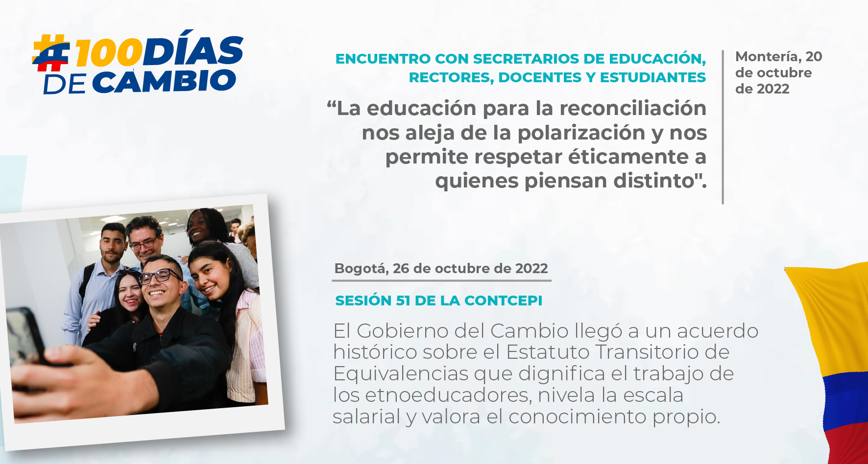 Línea de tiempo 20 de octubre de 2022 - 26 de octubre 2022