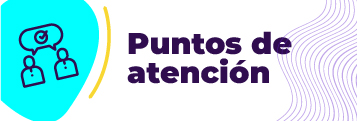  Puntos de atención