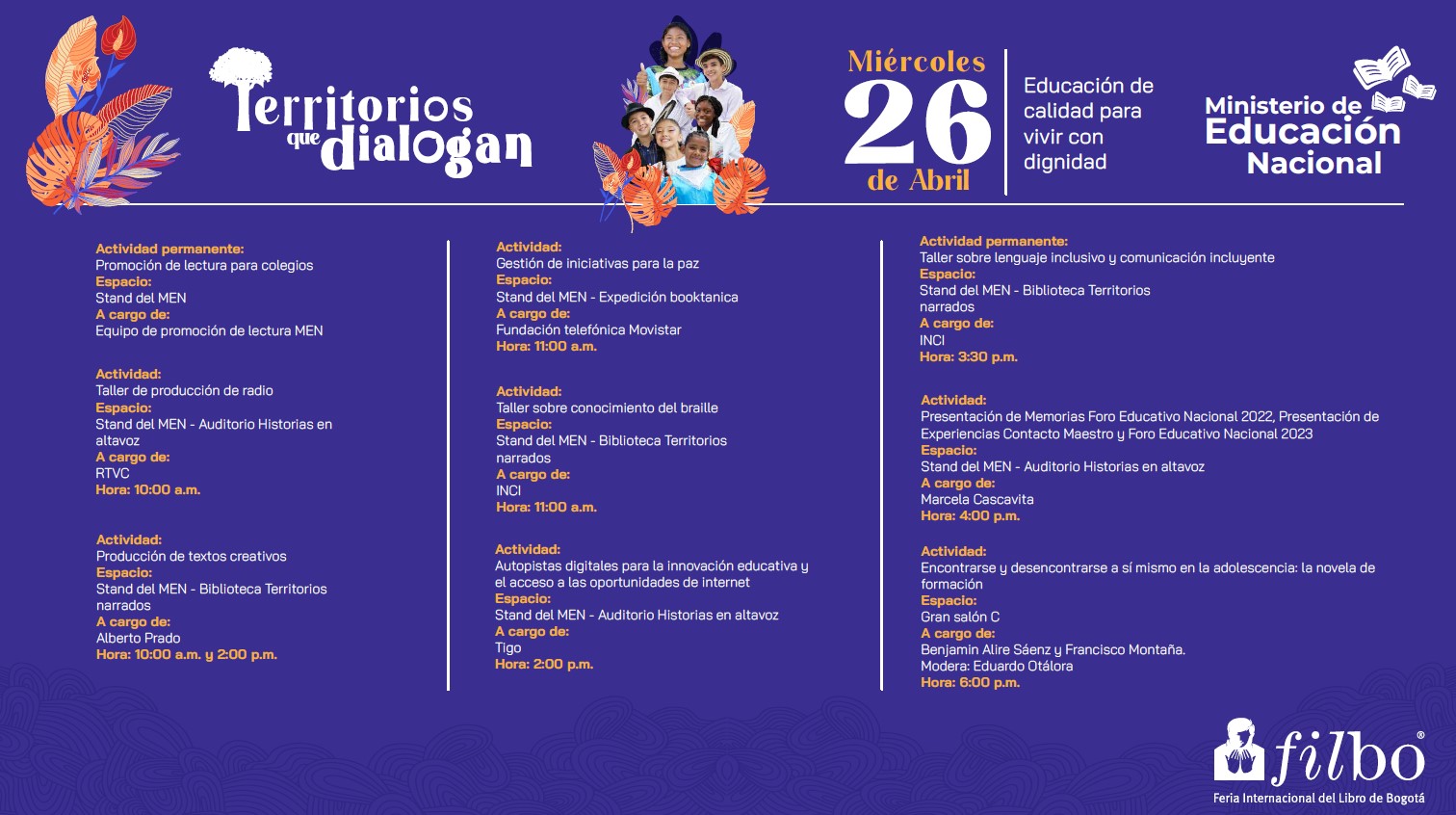 Agenda 26 de abril de 2023