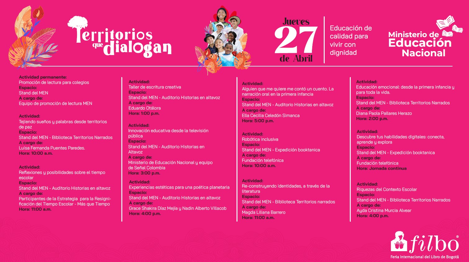 Agenda 27 de abril de 2023