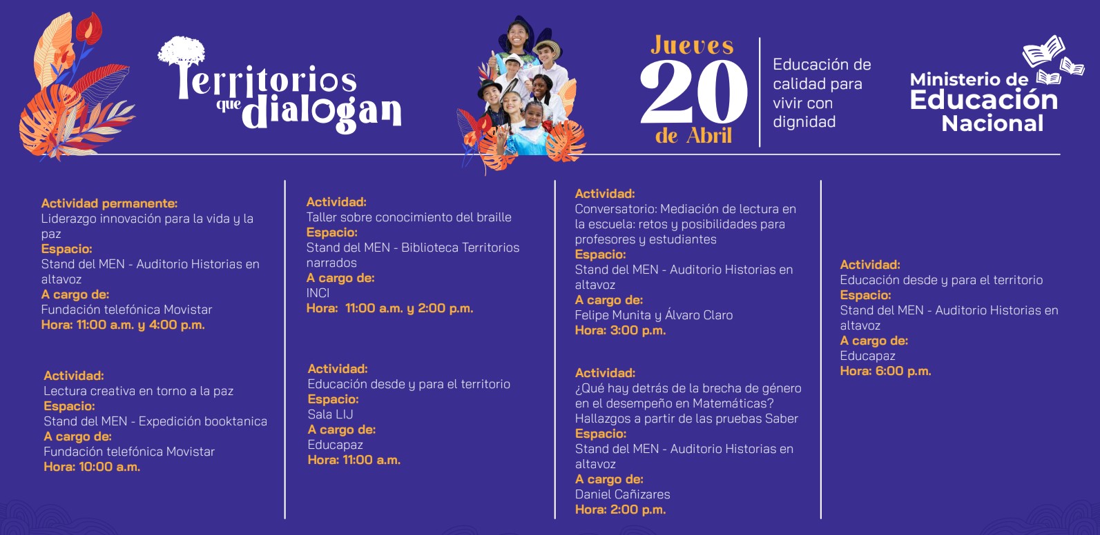 Agenda 20 de abril de 2023