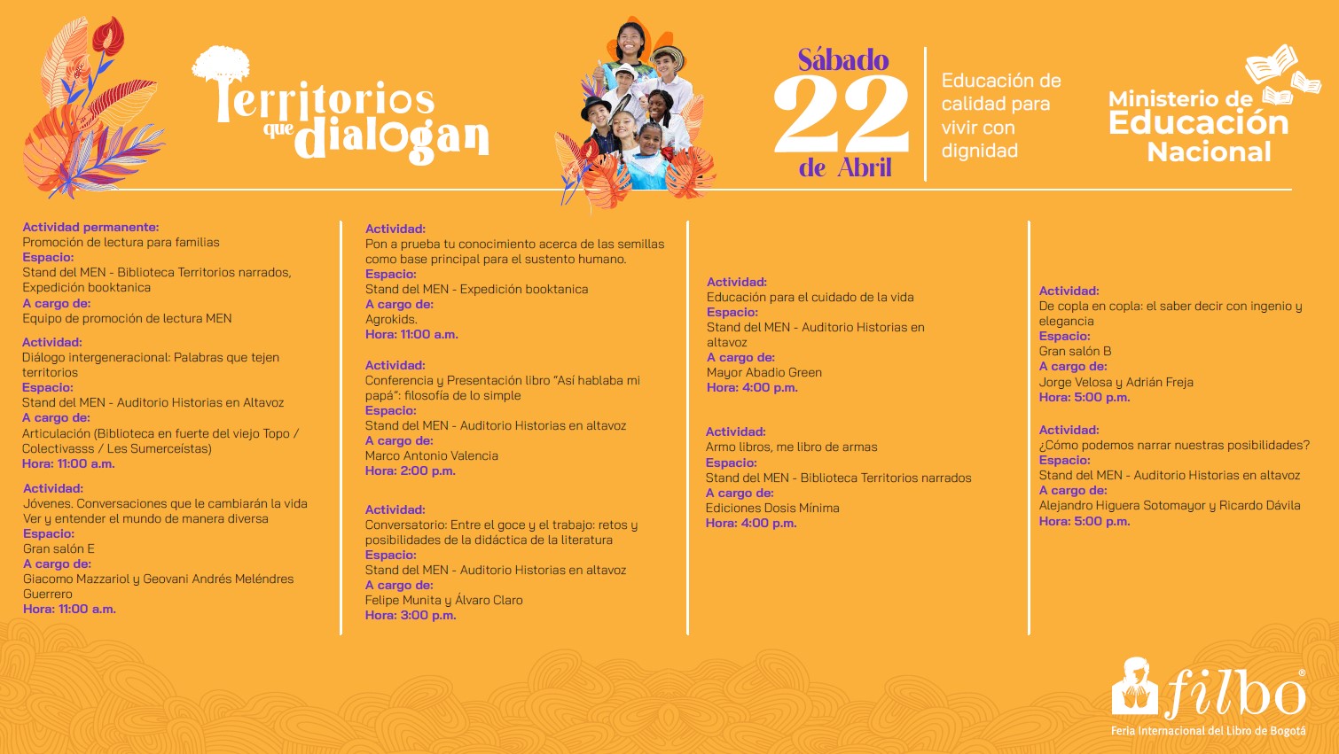 Agenda 22 de abril de 2023