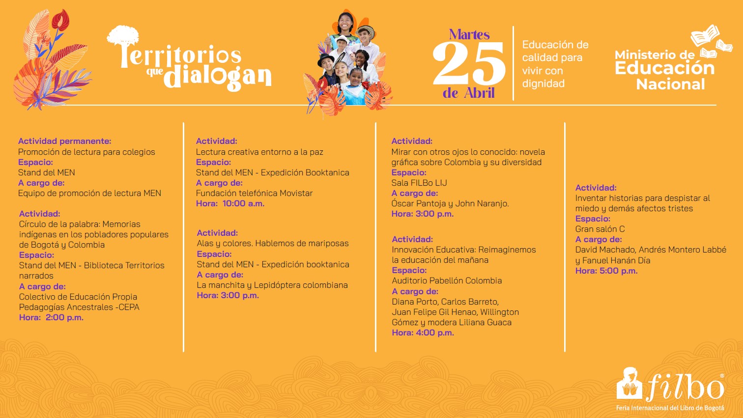 Agenda 25 de abril de 2023