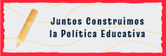 Botón enlace a Juntos construimos la política educativa