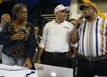 La ministra de Educación, Aurora Vergara Figueroa en ‘Mesa de concertación y diálogo por la vida’