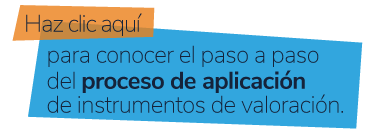  Botón 3.	Haz clic aquí para conocer el paso a paso del proceso de aplicación de instrumentos de valoración 