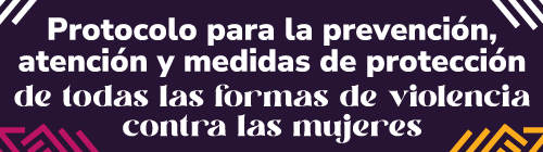 Botón que enlaza a información protocolo prevención violencia contra la mujer