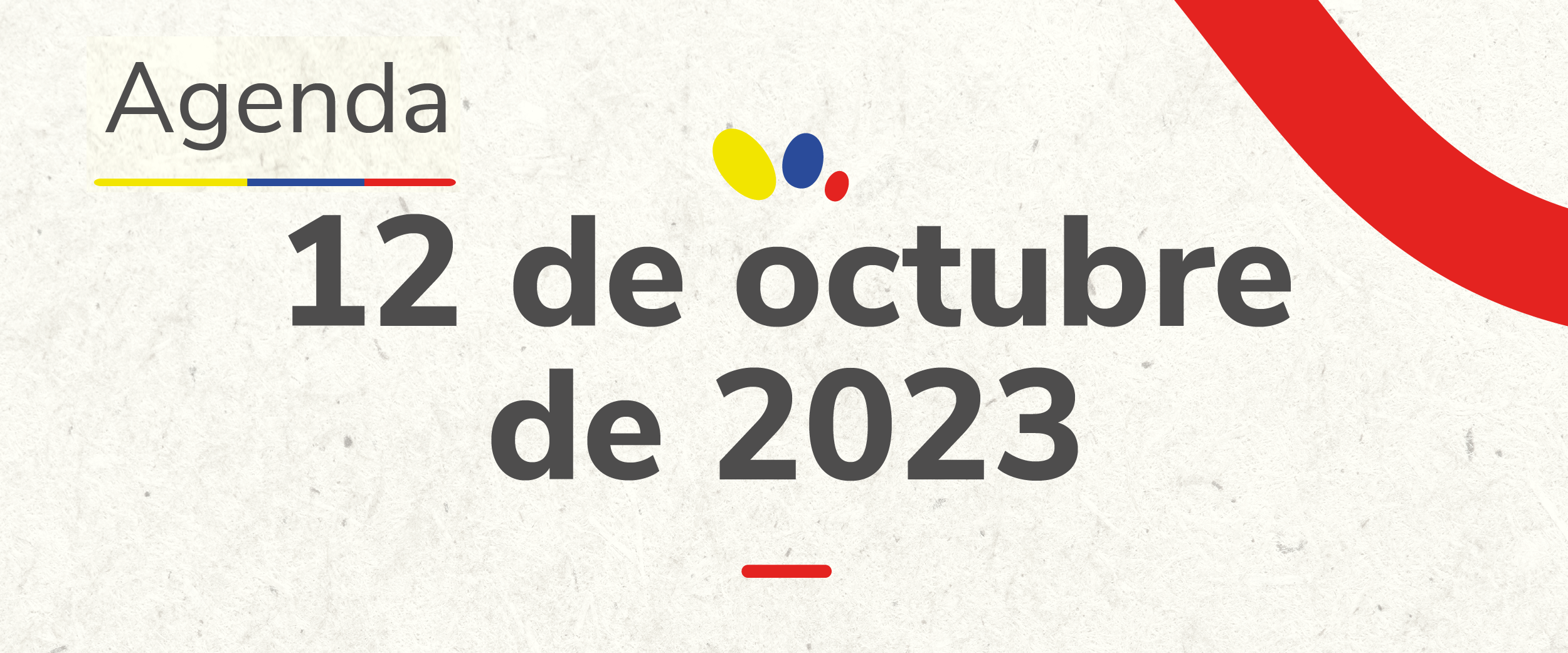 Agenda 12 de octubre 2023