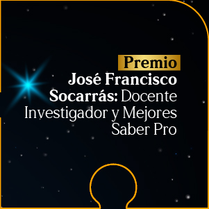 Botón  de acceso a Premio José Francisco Socarrás: Docente Investigador 2023 - Mejores Saber Pro