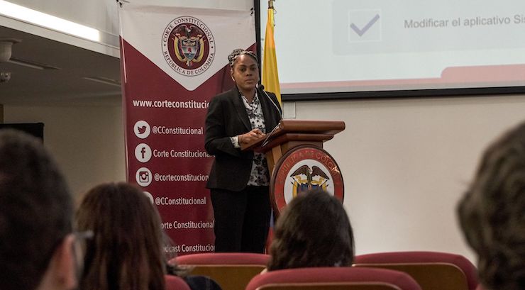 Ministra Aurora Vergara en la Corte Constitucional Ministra Aurora Vergara en la Corte Constitucional