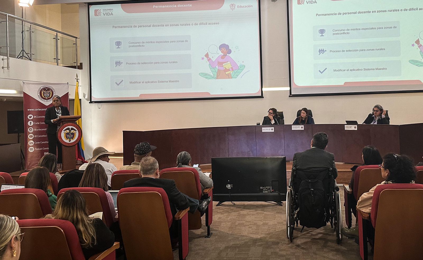 Ministra Aurora Vergara en la Corte Constitucional Ministra Aurora Vergara en la Corte Constitucional