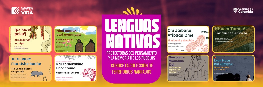 Banner Lenguas Nativas con territorios narrados