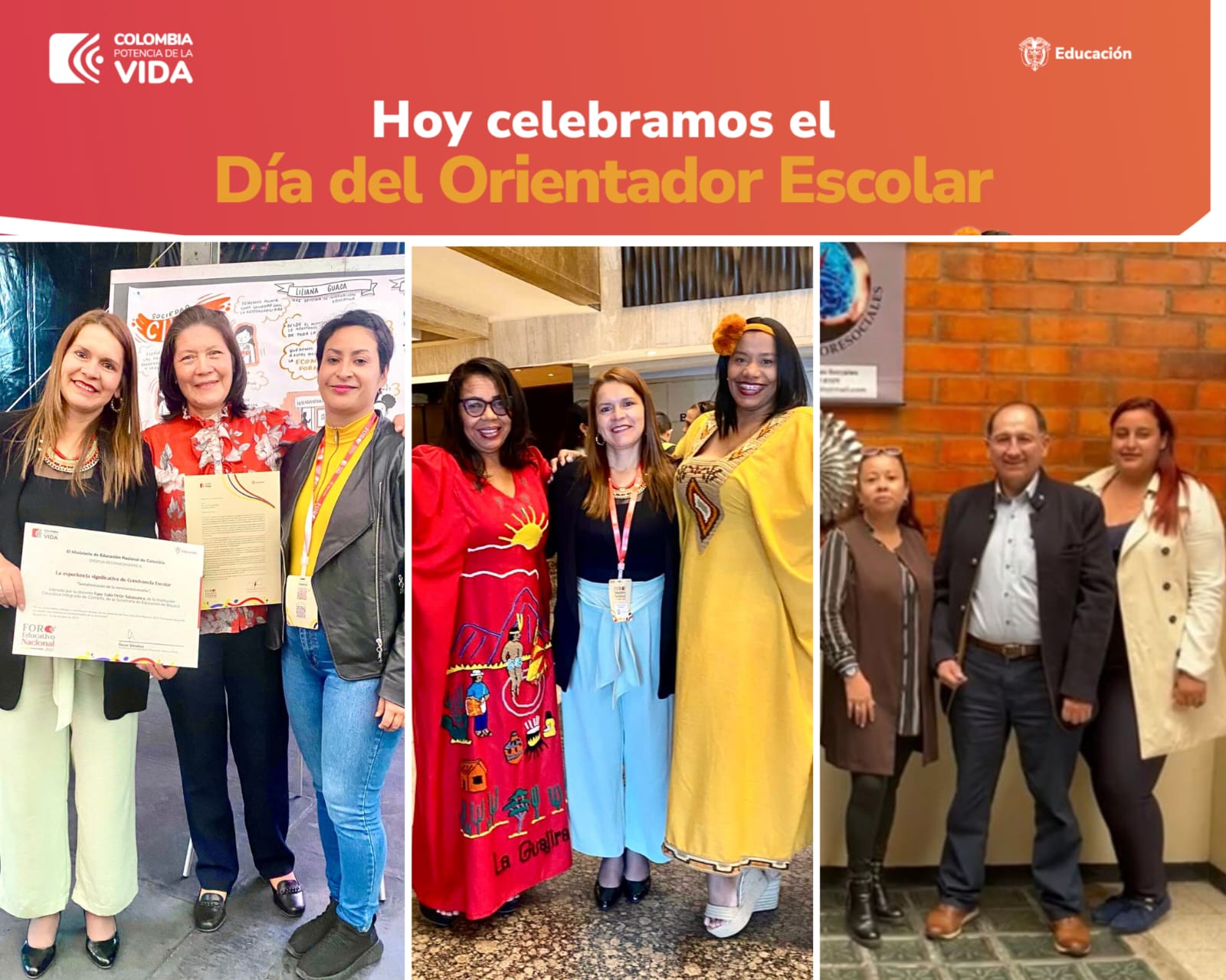 Banner y fotos del Dia del Orientador Escolar Banner y fotos del Dia del Orientador Escolar