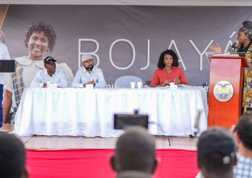 Presidente Petro y ministra Aurora Vergara en Bojayá Chocó