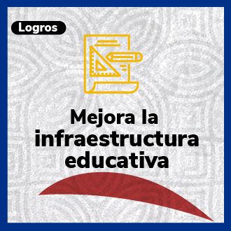 Botón Mejora la infraestructura educativa