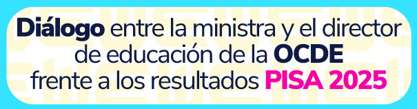 Botón de acceso a Diálogo entre la ministra y el director de educación de la OCDE frente a los resultados PISA 2025