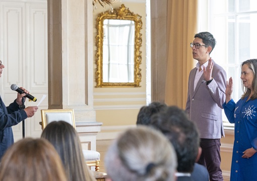Posesión de José Daniel Rojas Medellín como nuevo ministro de Educación en el Gobierno del Cambio