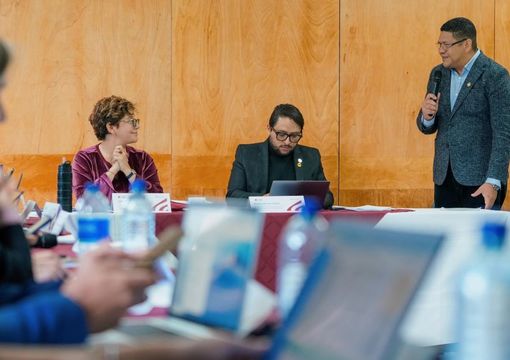 Viceministro de Educación Superior, Ricardo Moreno, en la posesión de Ivaldo Torres Chávez como representante de las universidades estatales y oficiales ante el CESU